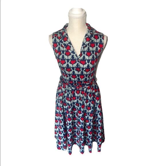 Lindy Bop Matilda Dress In Rabbit Love Size 4 - Picture 3 of 14